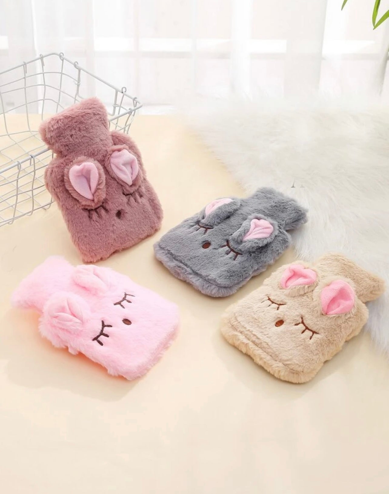One fluffy hot water bag