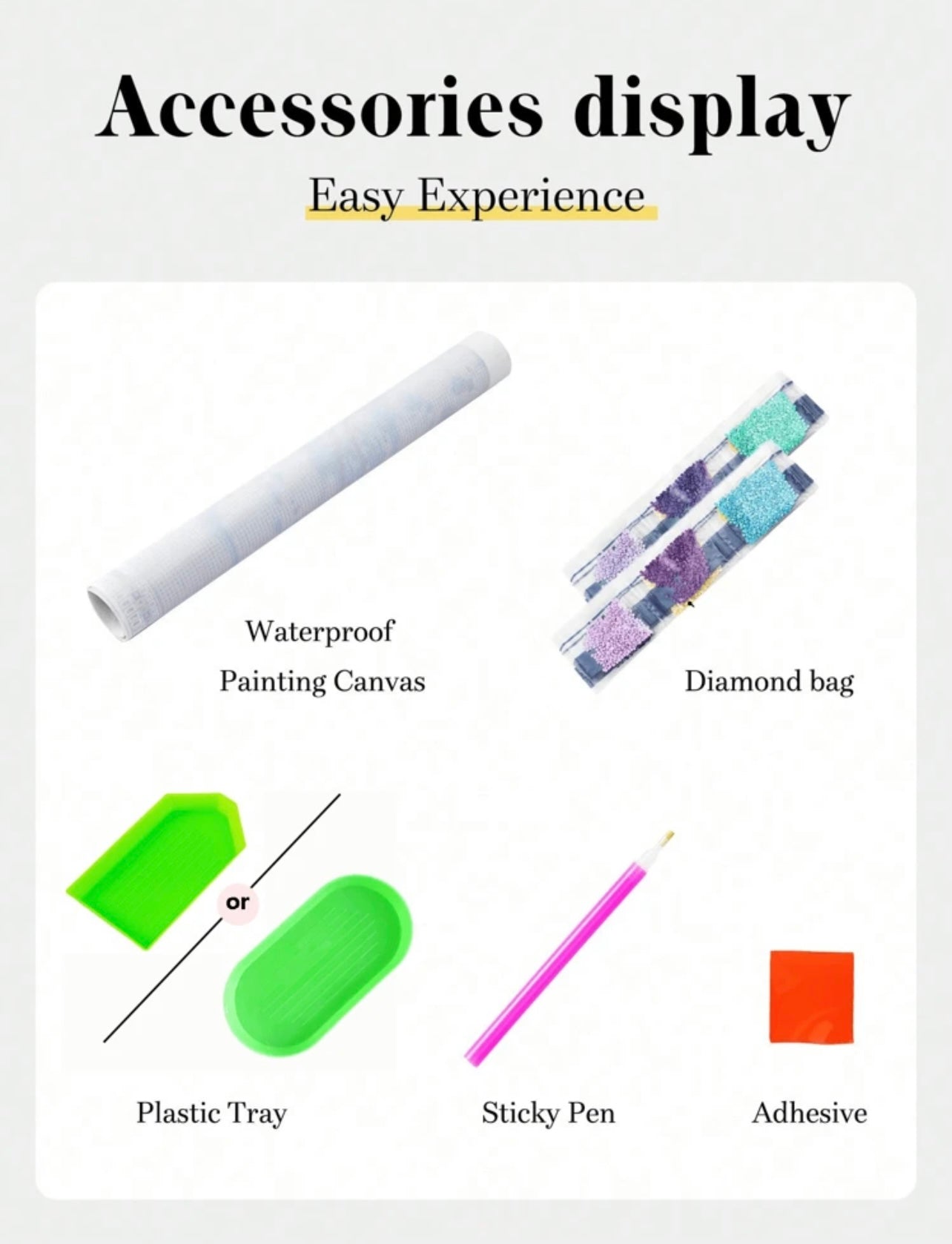 Magical diamond painting set