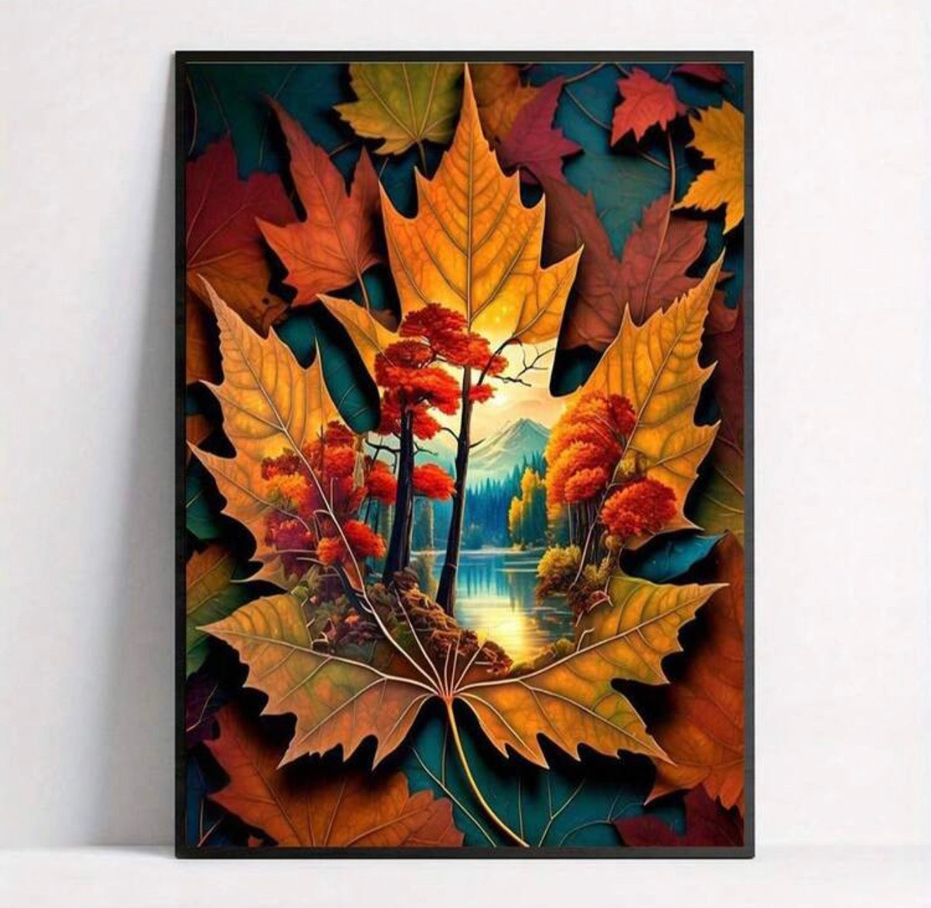Fall diamond painting set
