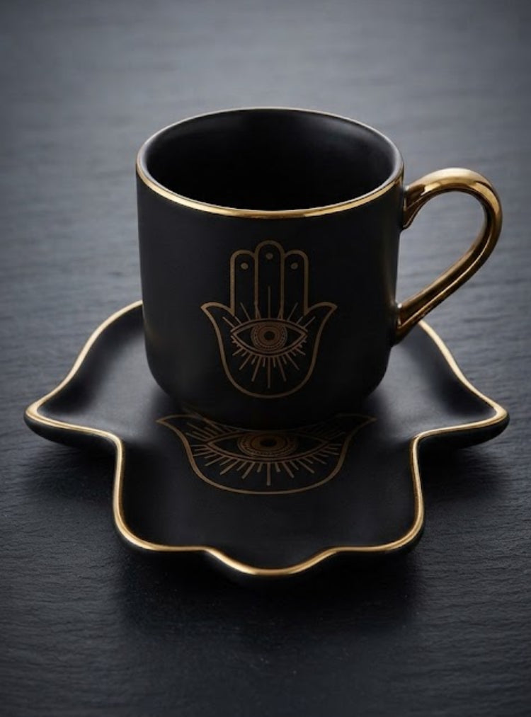 Hamsa and an eye mug