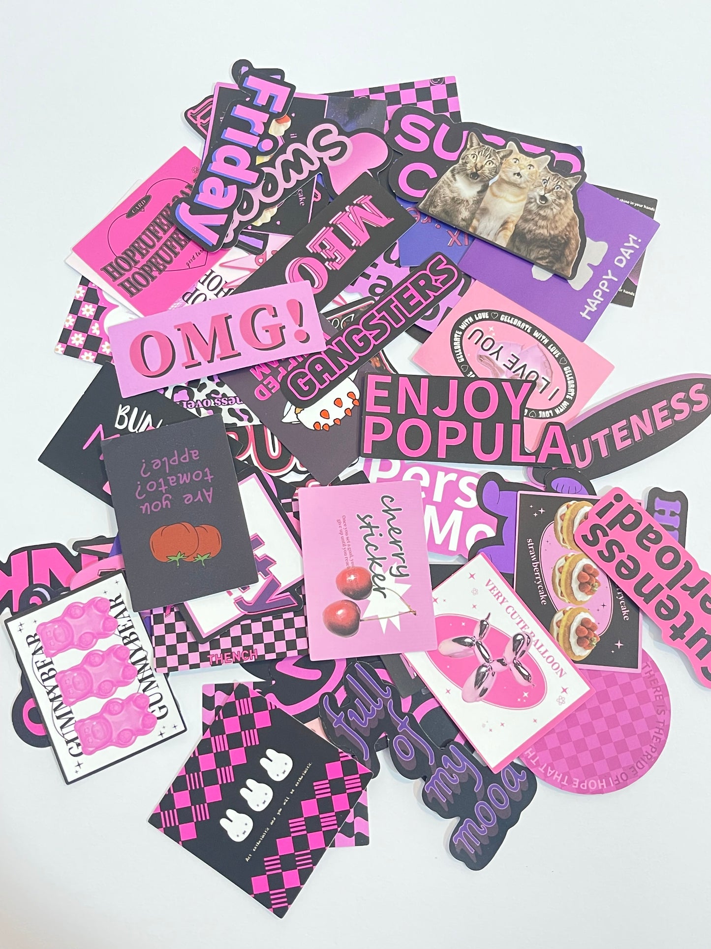 Pink stickers box