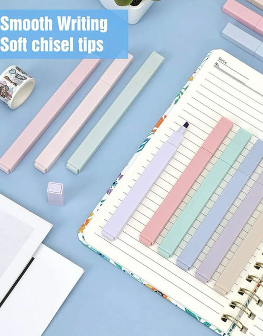 12 pcs pastel highlighters