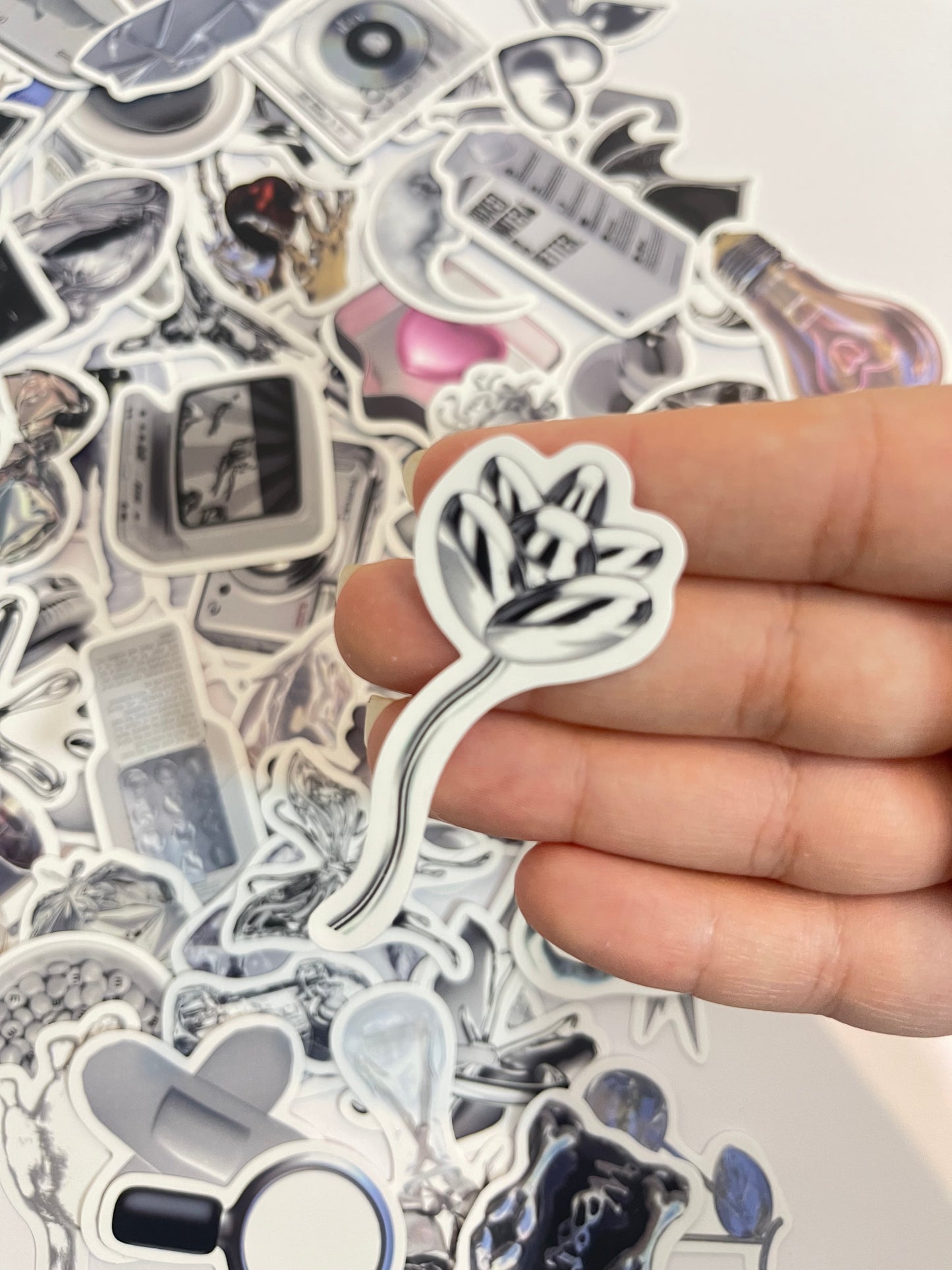 Silver stickers pack