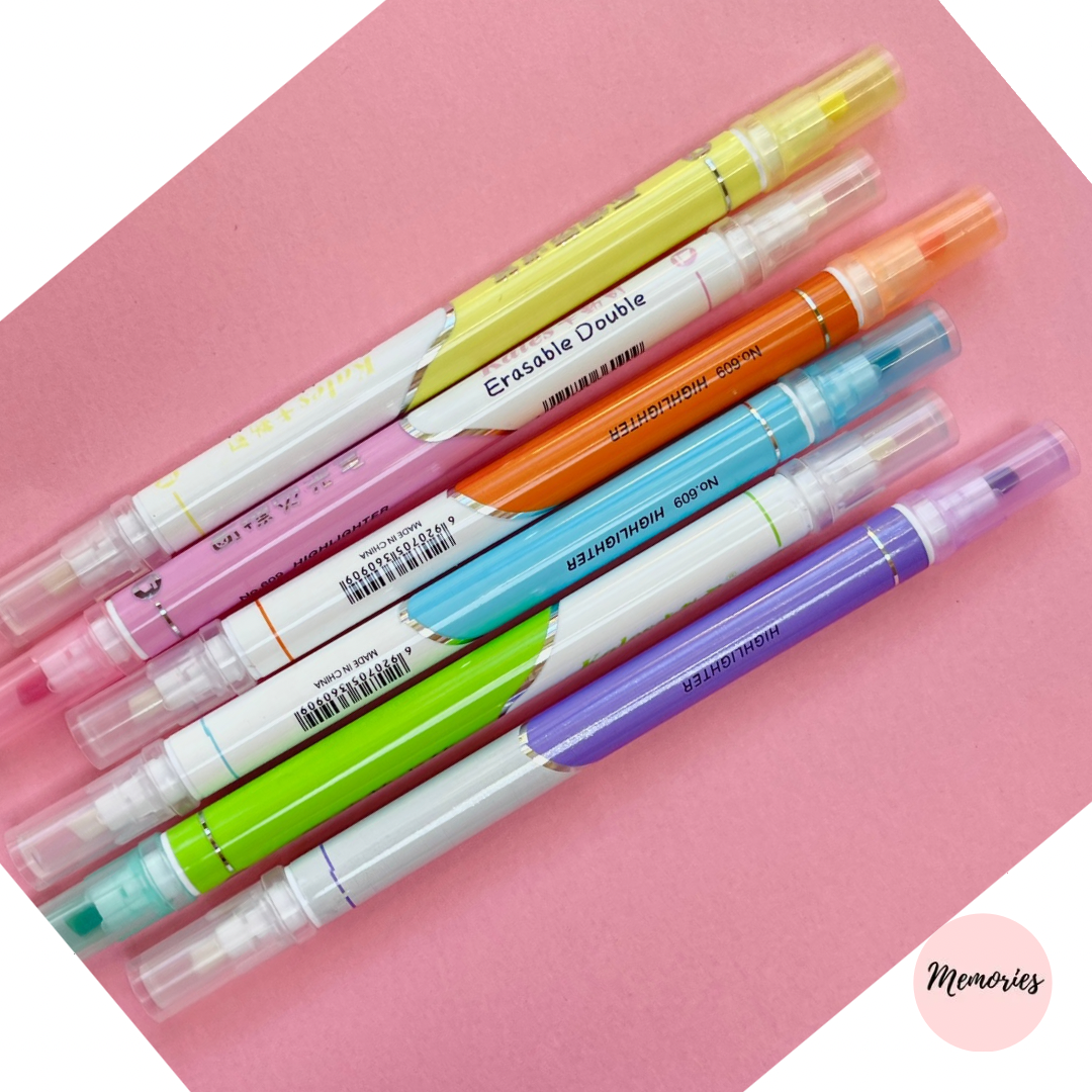 Erasable highlighters