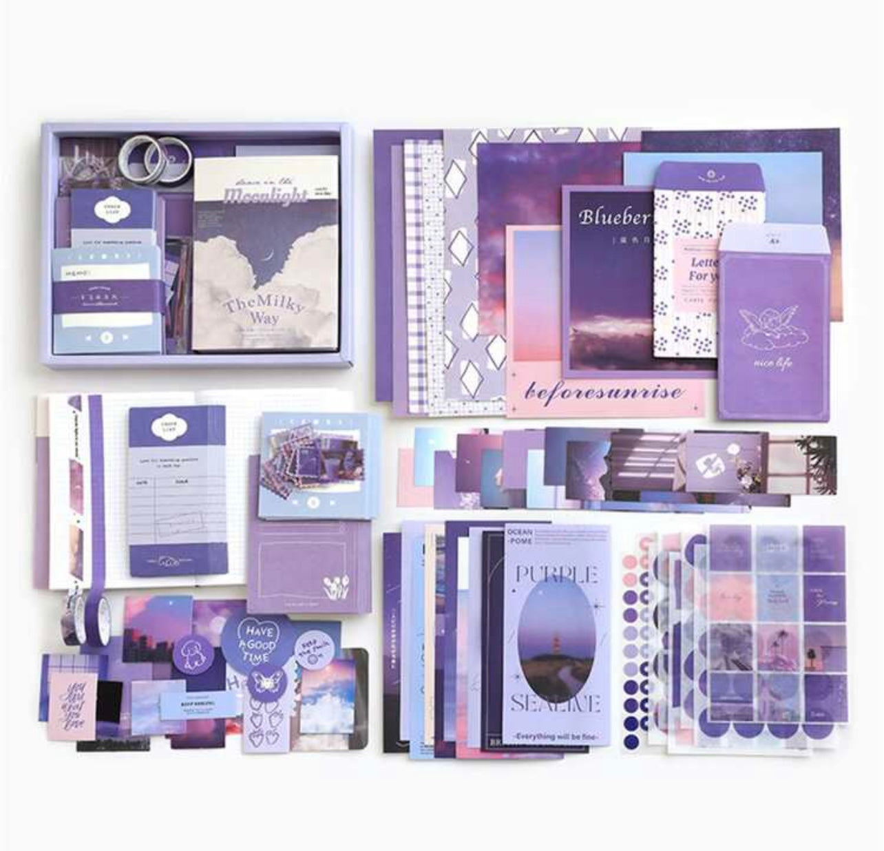 Purple journaling package