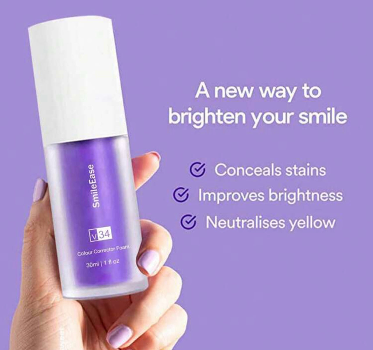 Whitening purple v34 toothpaste