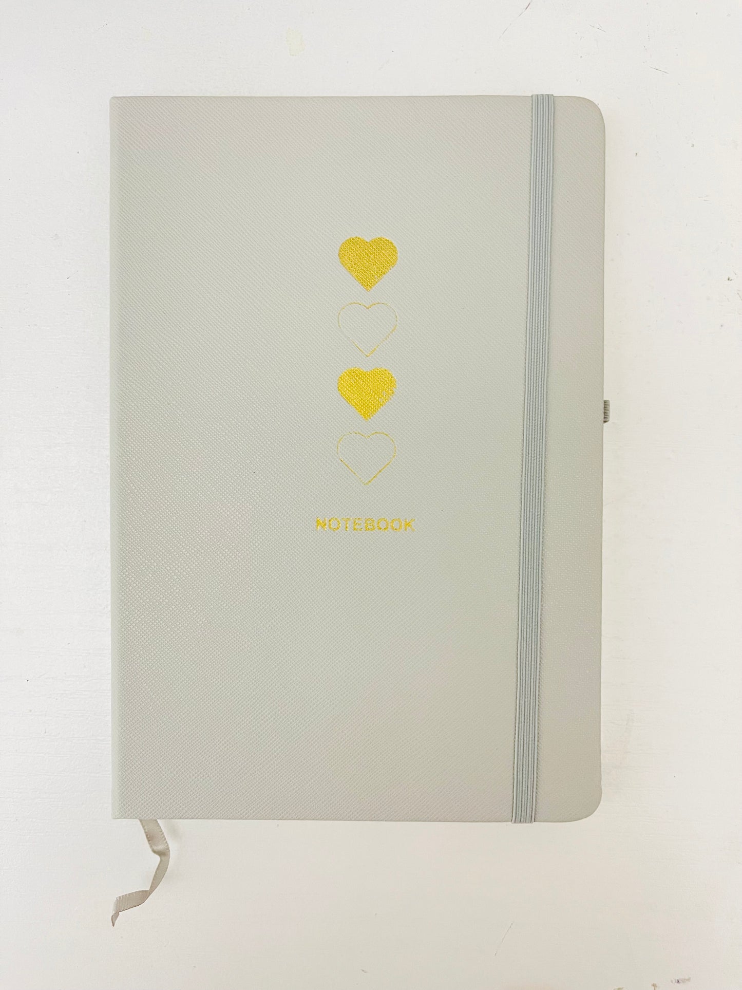 4 hearts hard cover notebook