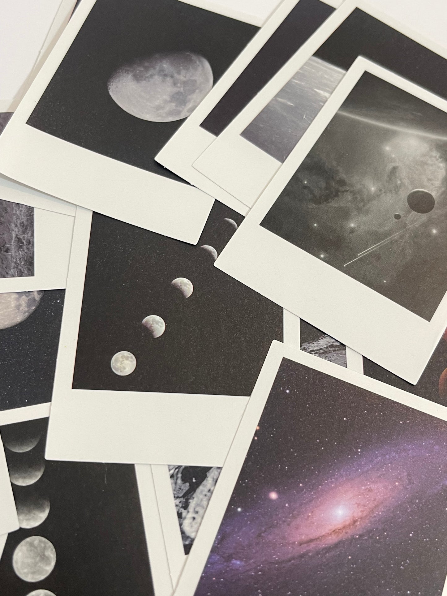 Polaroid space stickers