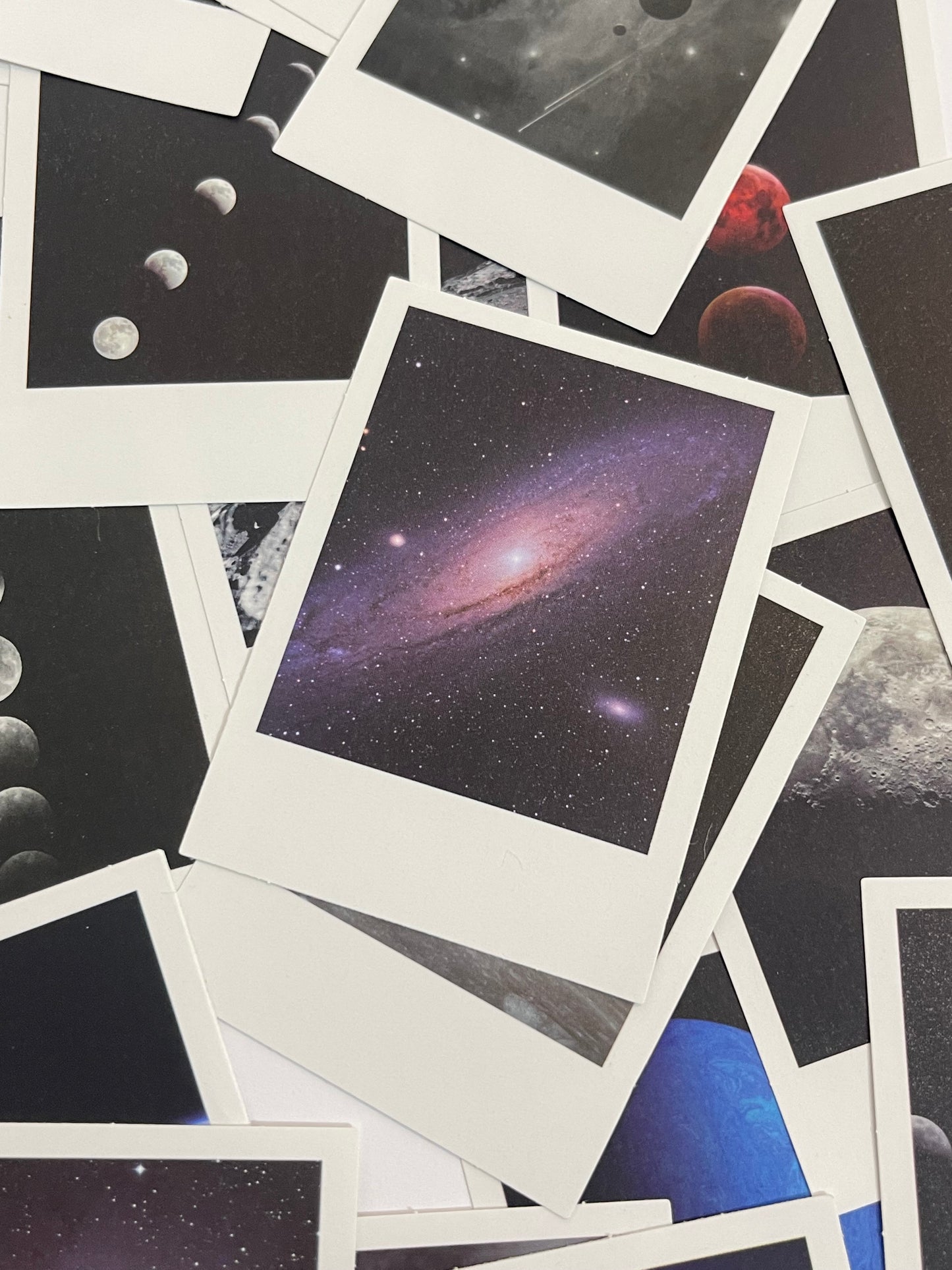 Polaroid space stickers