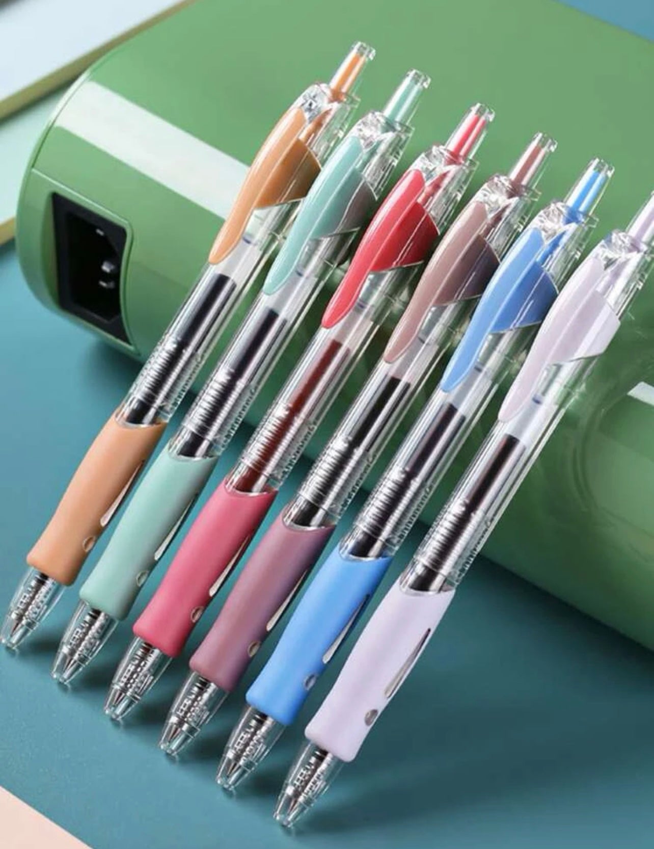 6 pcs colored ballpoints