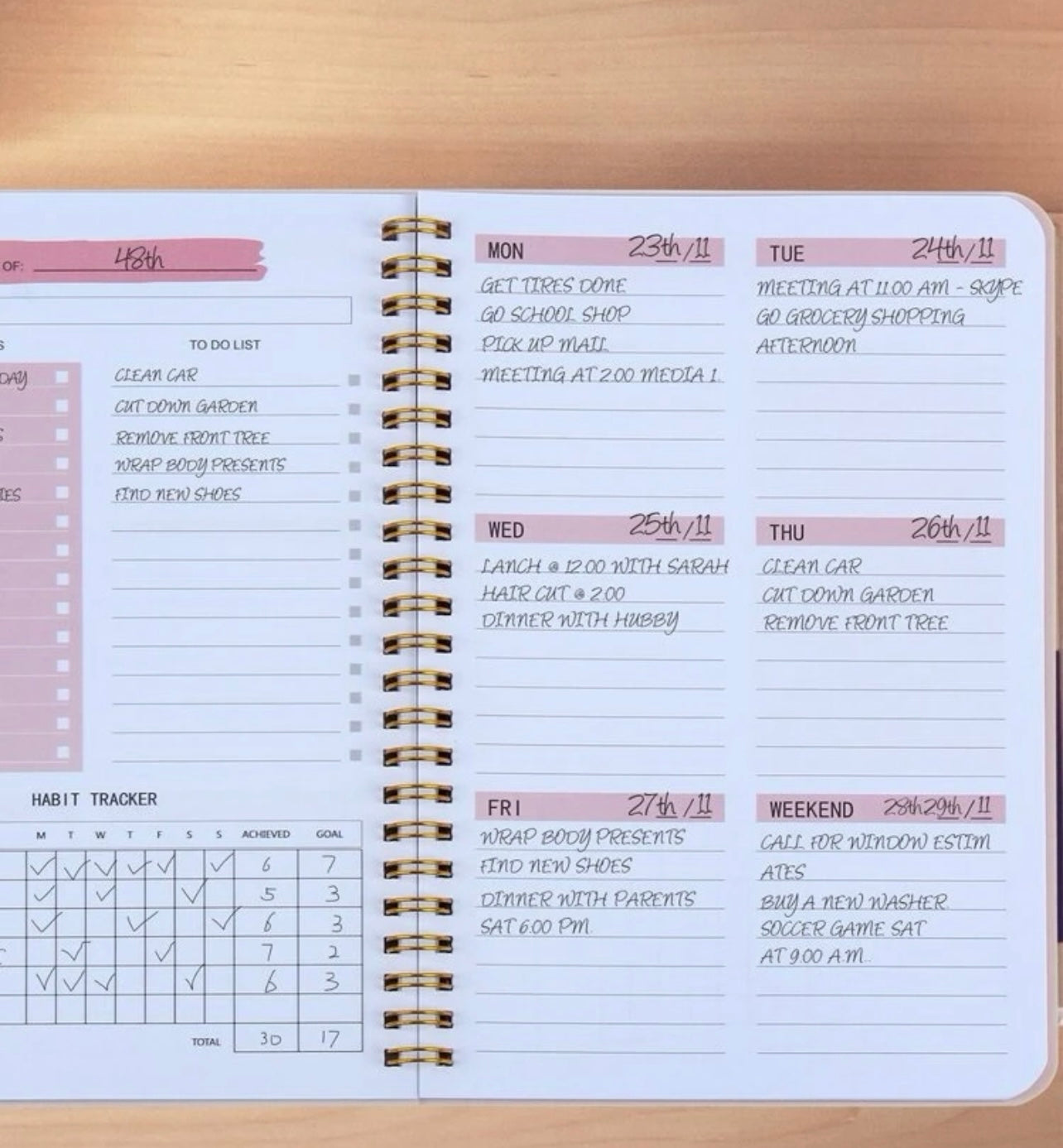 Weekly planner 2024