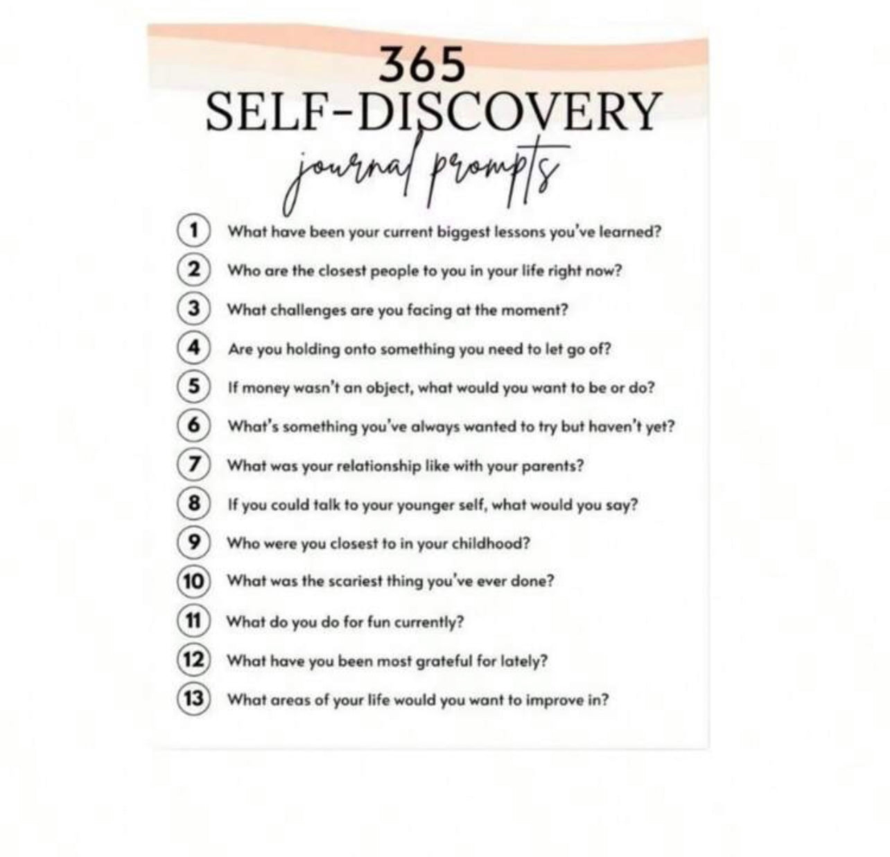 Self discovery journal