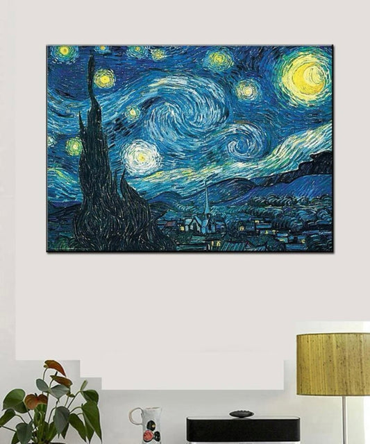 Starry night diamond painting