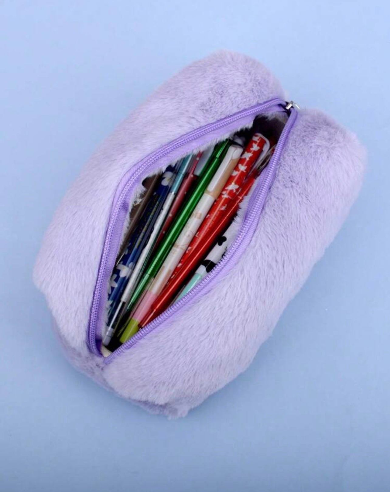 Huge fluffy pencil case