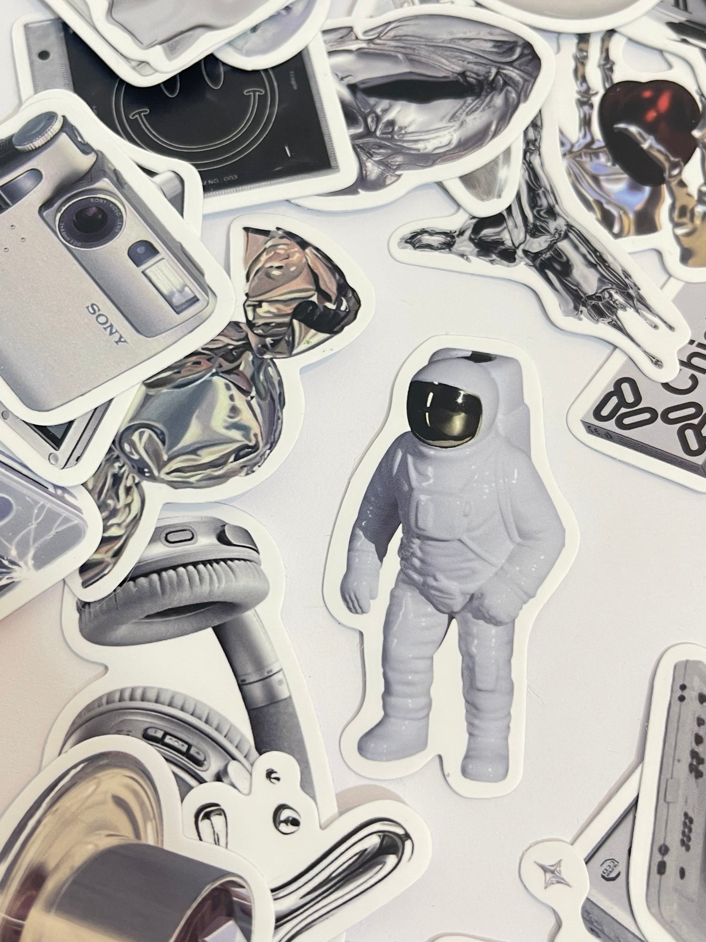 Silver stickers pack