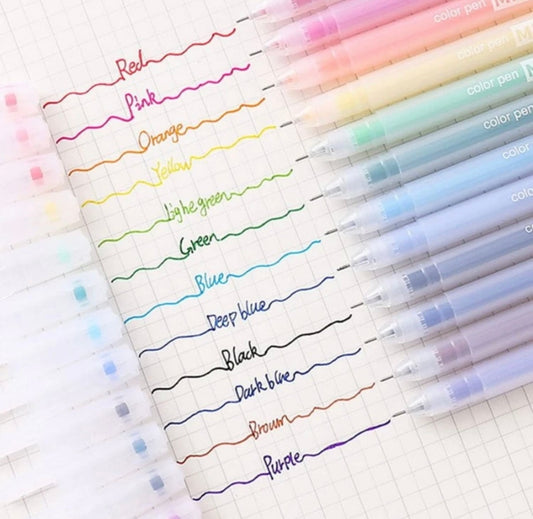 12 pcs Colored pens