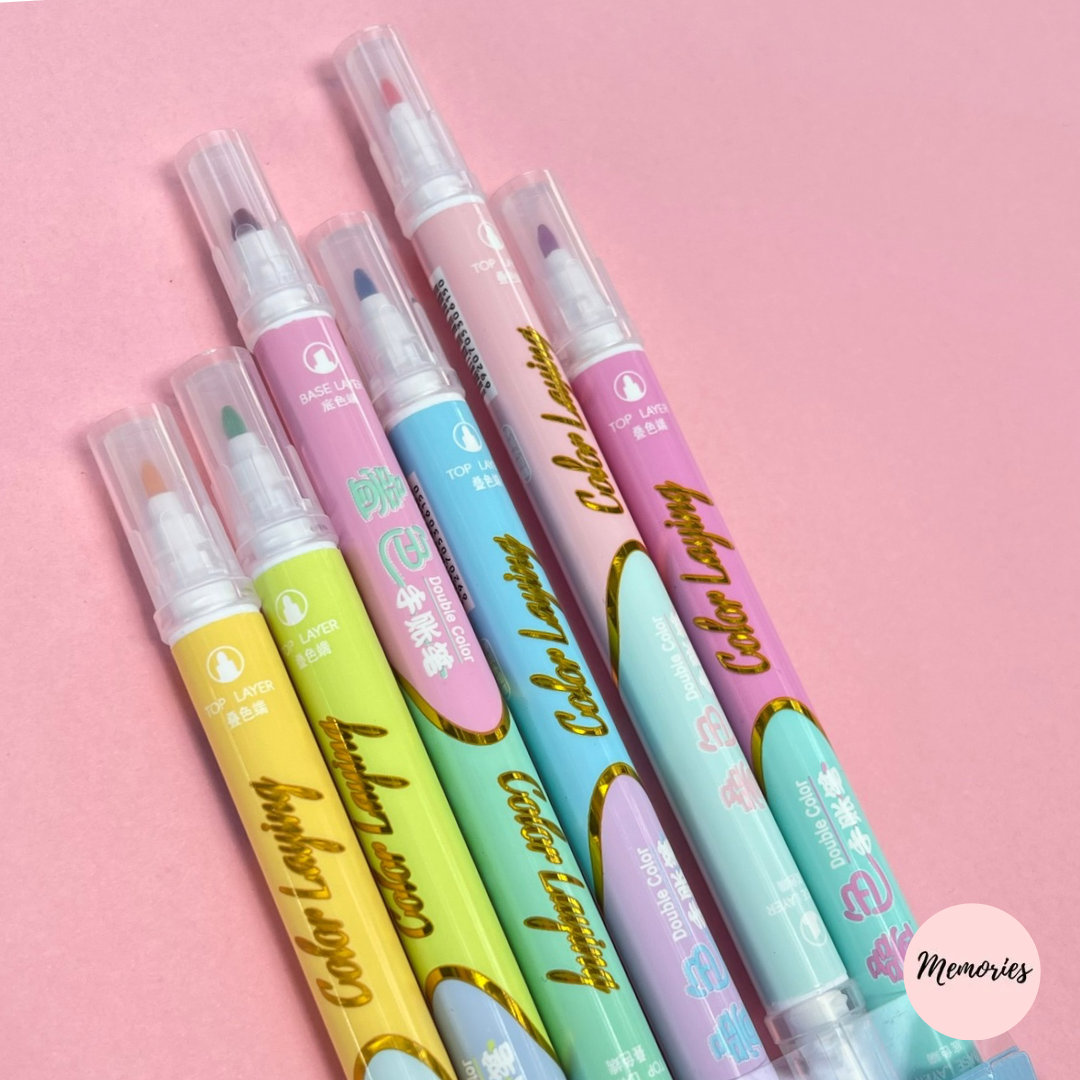 Dual pastel highlighters