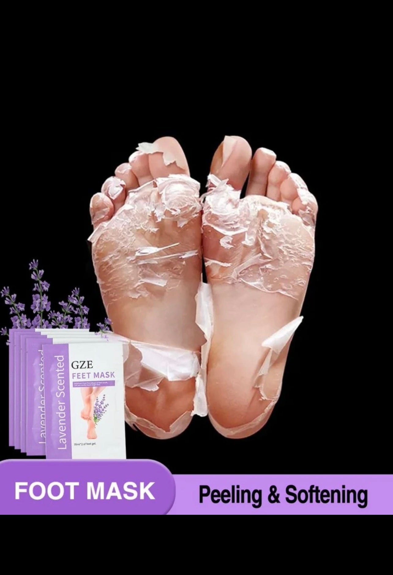 Peeling and softening foot mask