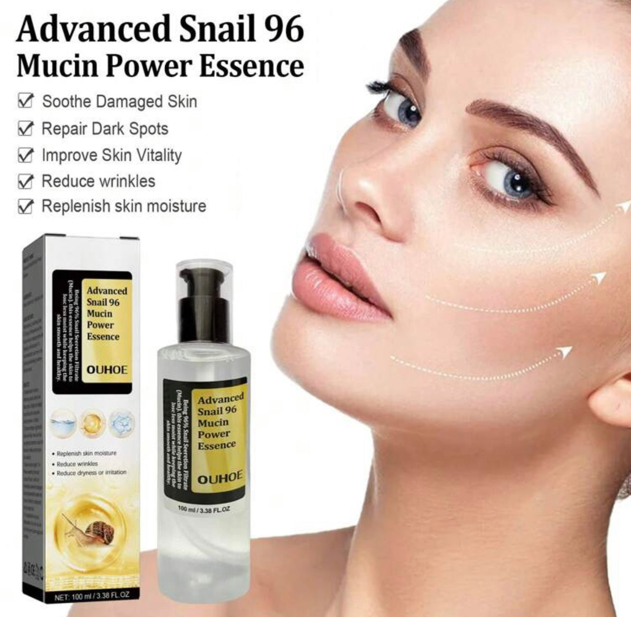 Snail collagen essence water moisturizer