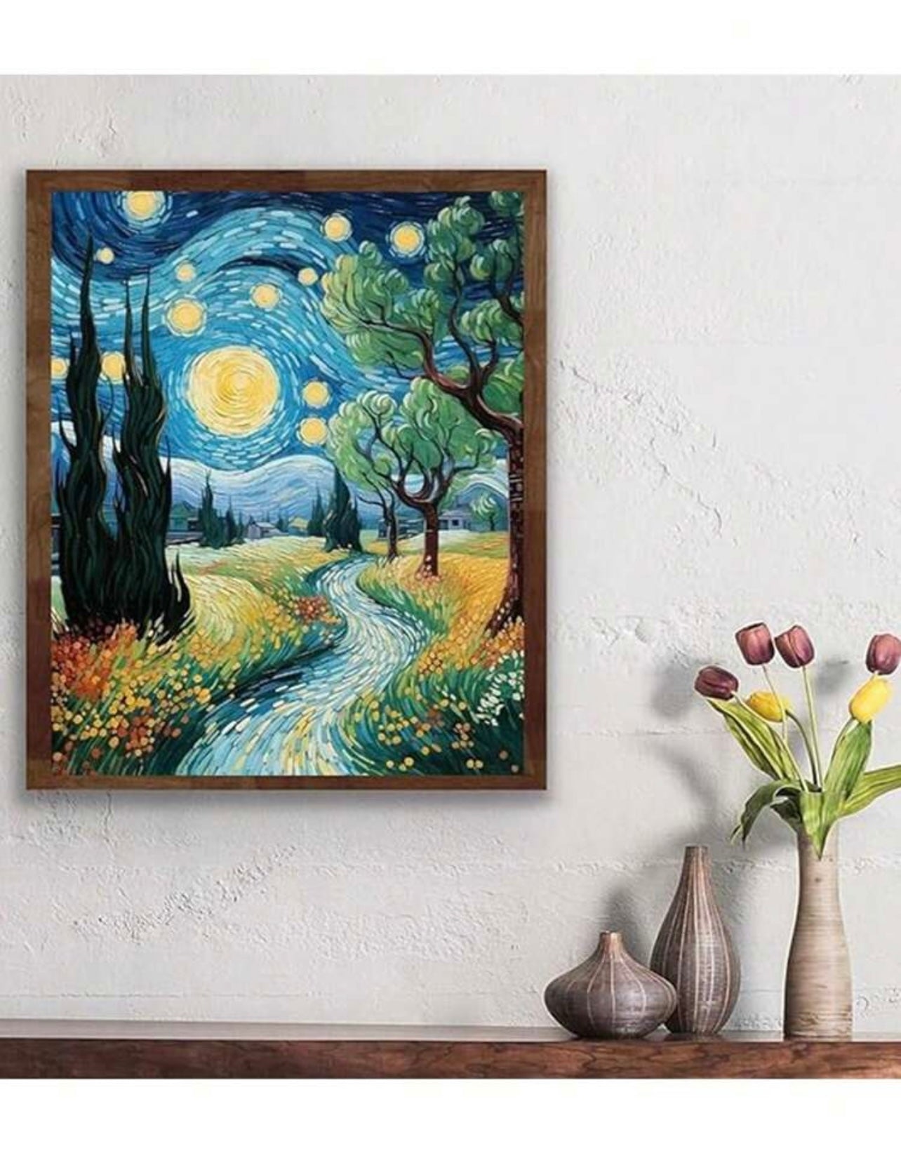 Starry night diamond painting