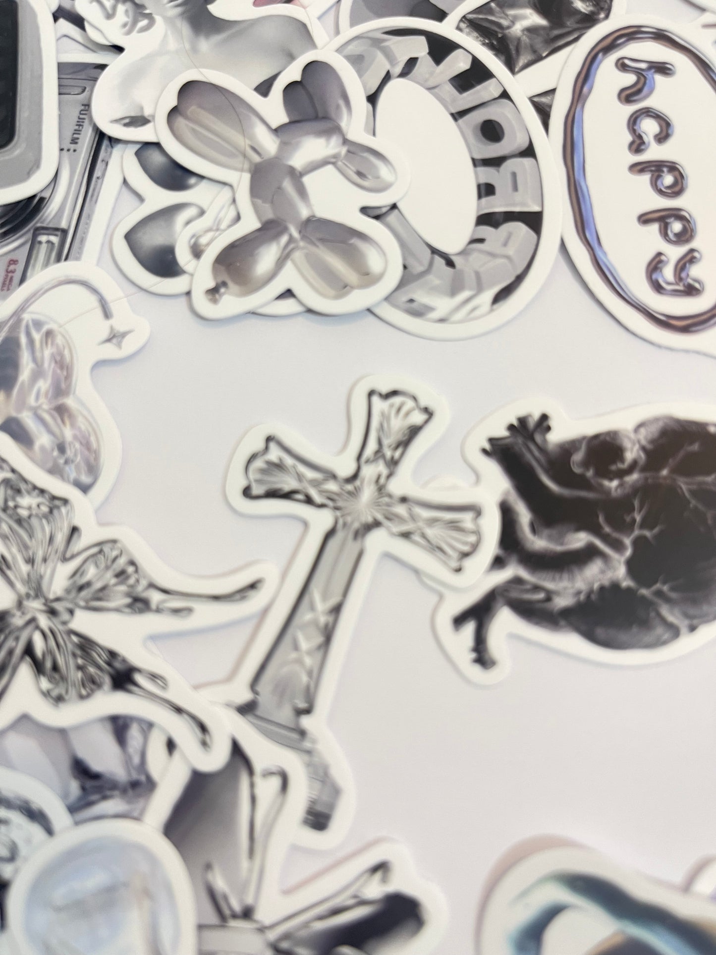 Silver stickers pack