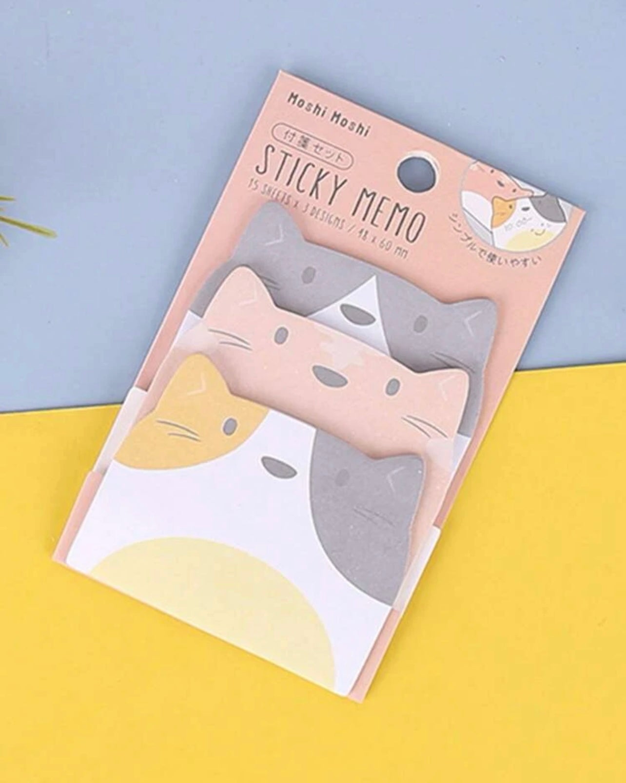 3 cats sticky notes