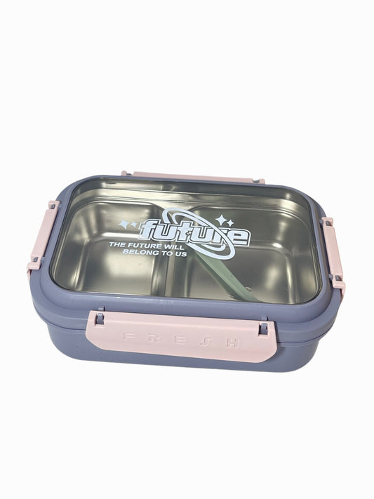 Stainless steel pink lunch box