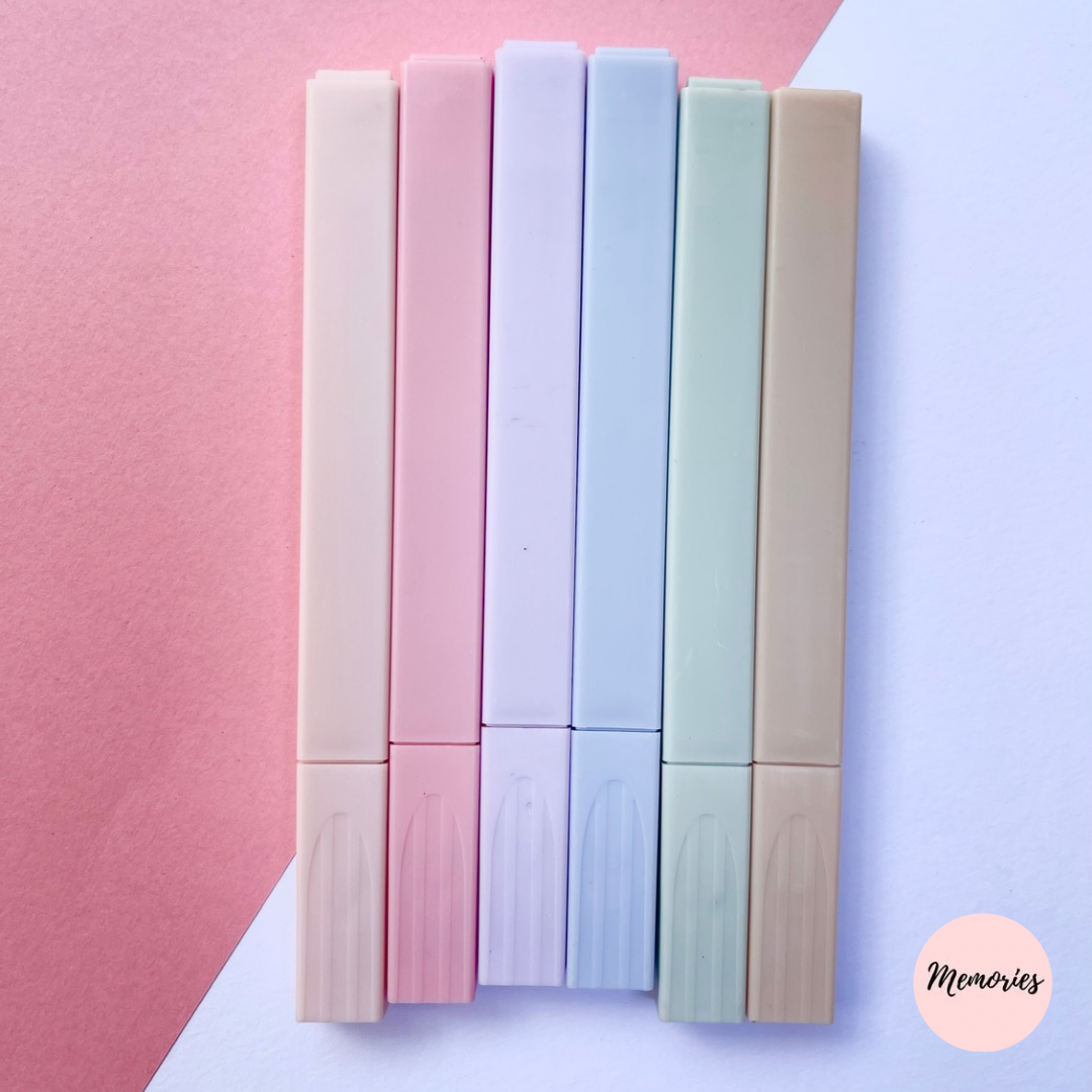 Pastel highlighters 6 pcs