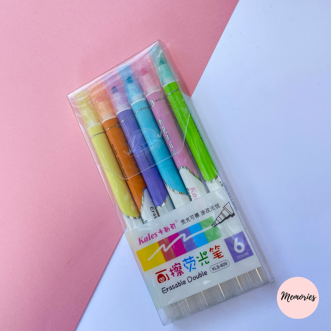 Erasable highlighters