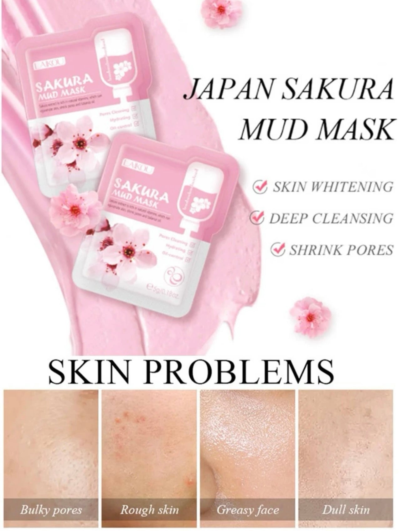 Sakura clay mask