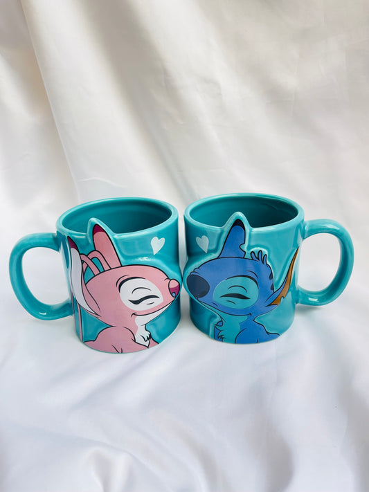 Couple stitch mugs