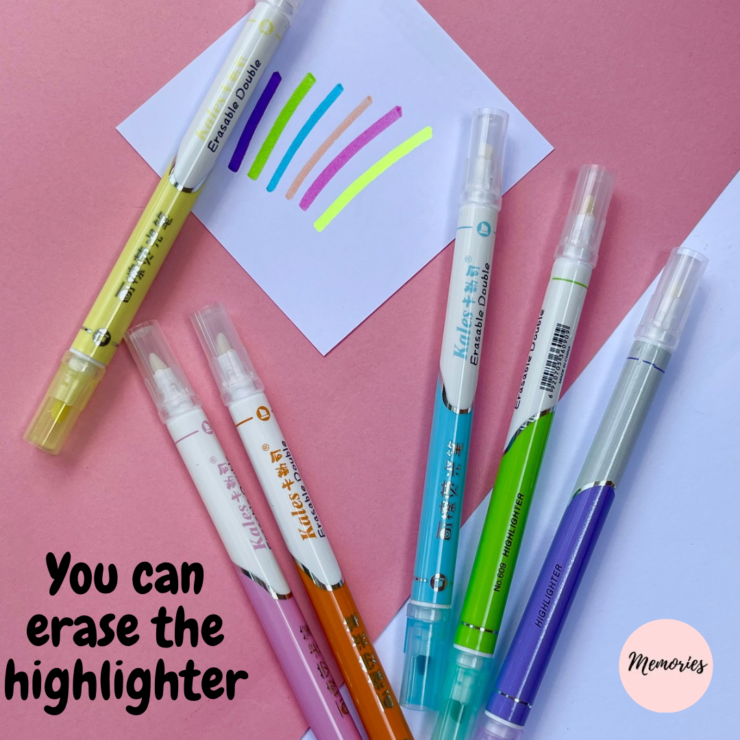 Erasable highlighters