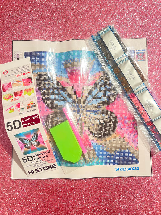 Butterfly 5D diamond painting kit