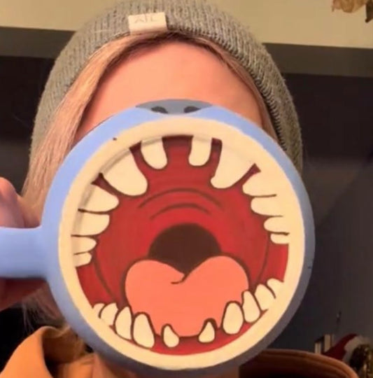 Stitch mug double face