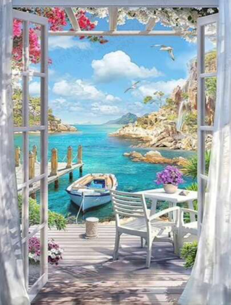 Sea diamond painting kit