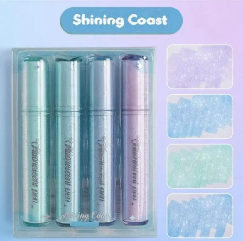 Glitter highlighters