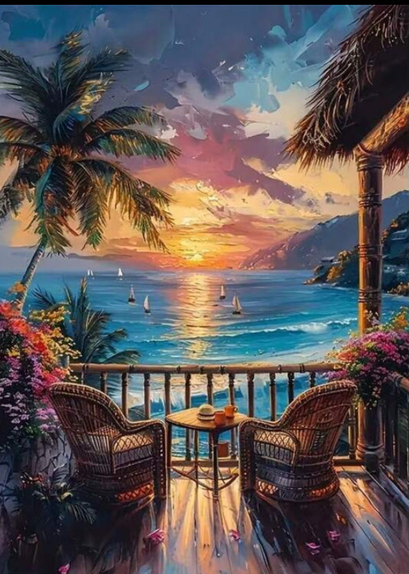 Sunset and sea