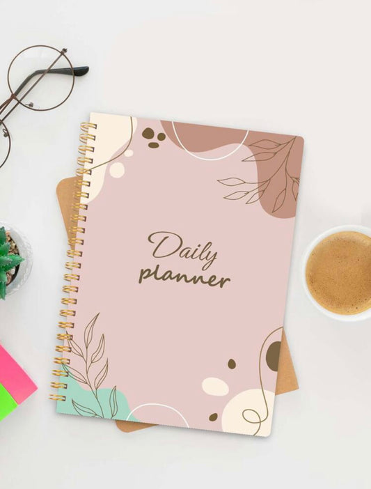 Beige daily planner