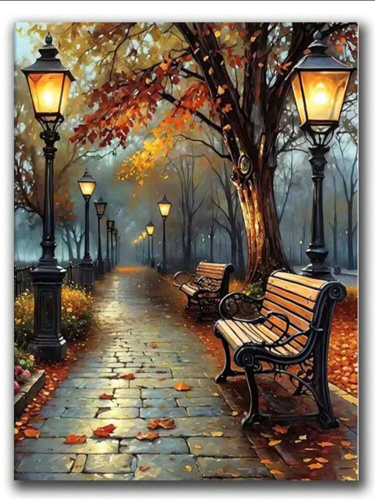Street landscape diamond painting set