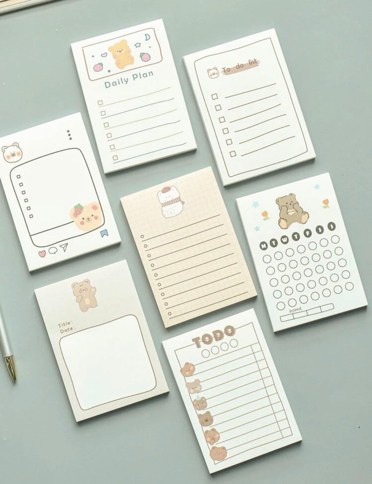 One random notepad for organizing your day