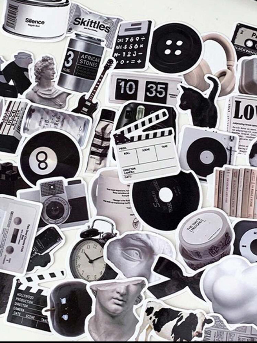 Black and whote stickers