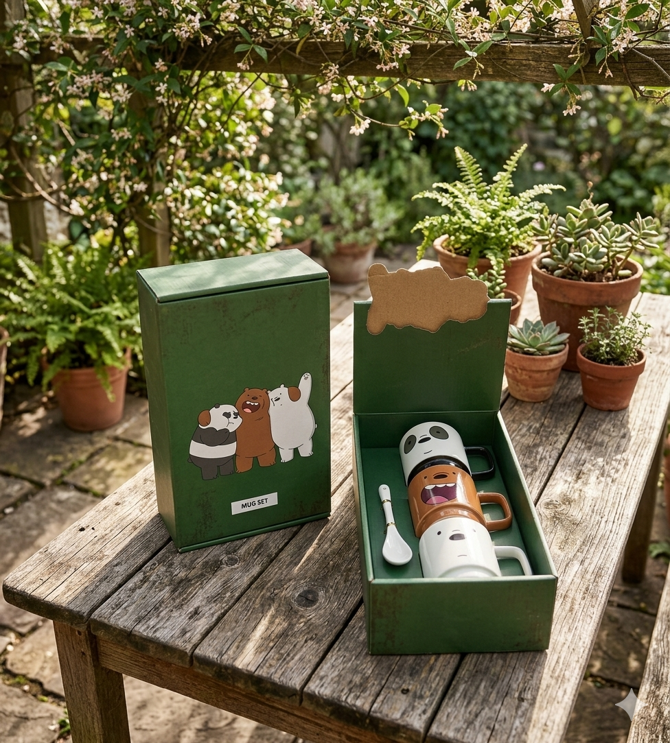 Teddy bears mugs set